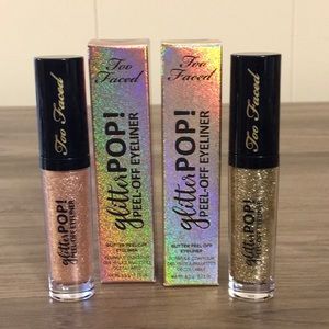 Too Faced Glitter POP Peel Off Eyeliner Set! BNIB!